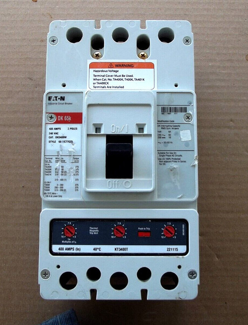 Refurbished EATON DK3400W circuit breaker 2 NA - Product Image