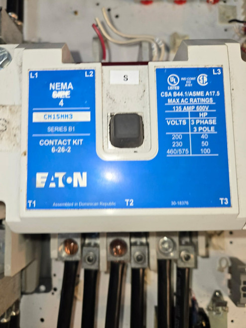 Used Eaton Cutler Hammer NEMA Size 4 Contactor CN15NN3 - Product Image