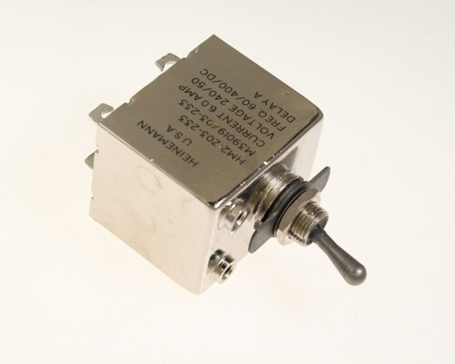 New M3901903-233 HEINEMAN Hydraulic Magnetic Circuit Breaker Military Relay 2-pole M39019/03-233, M39019/03233, M390190323...