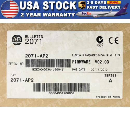New ALLEN BRALDEY BULLETIN 2071 AP2 KINETIX 3 Component Servo Drive 2071-AP2 NEW - Product Image