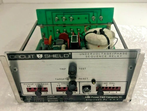 Used ABB 412N4175 Circuit Shield Undervoltage Phase Relay - Product Image