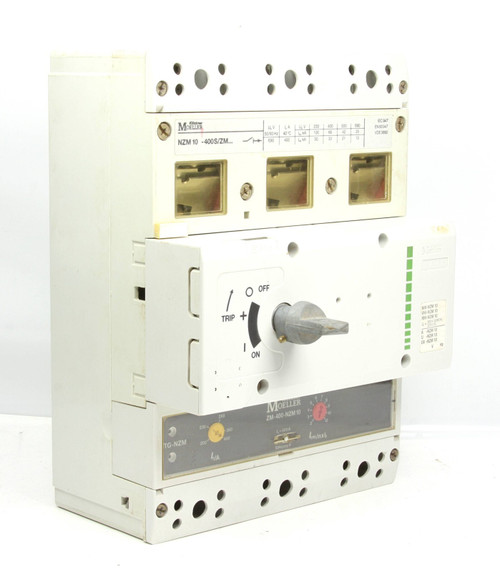 Used Moeller Circuit Breaker NZM 10-400SZM ZM-400-NZM10 NZM10-400S 3 Pole 200-400A - Product Image