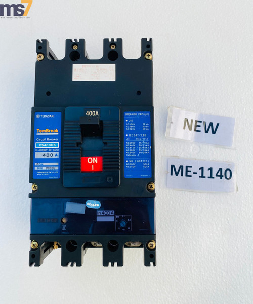 New TERASAKI ELECTRIC CO.LTD XS400CS TEMBREAK CIRCUIT BREAKER 400A 690VAC 3P -NEW 5 - Product Image