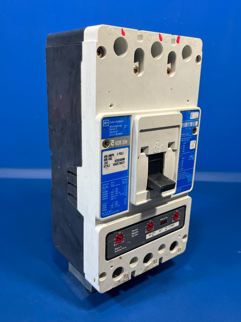 Used CUTLER HAMMER KDB3400W 400A 600VAC 3P CIRCUIT BREAKER - Product Image