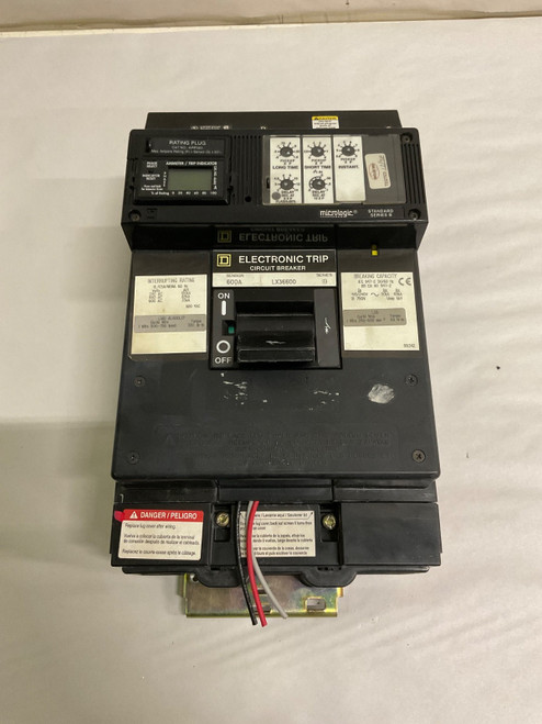 Used Square D LX36600 I-Line Circuit Breaker 600A w AmmeterTrip Indicator  ARP083 - Product Image