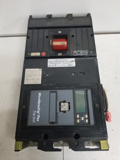 Used GE THJ9VF26 Molded Case Circuit Breaker 3 Pole 600 A 600v-ac w 600a Plug - Product Image