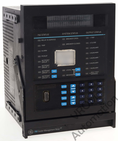 Used GE Electric SR750 Feeder Management Relay SR750-ODZRTJDV - Product Image