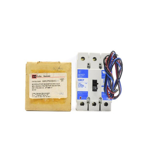 New CUTLER HAMMER GMCP003A0CA3 480V 3A NSMP mros100139762-GMCP003A0CA3 - Product Image