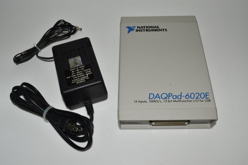 Used NATIONAL INSTRUMENTS NI DAQPad-6020E USB 100 kSs, 12-Bit, 16 inputs MHJ58 DAQPAD-6020E - Product Image