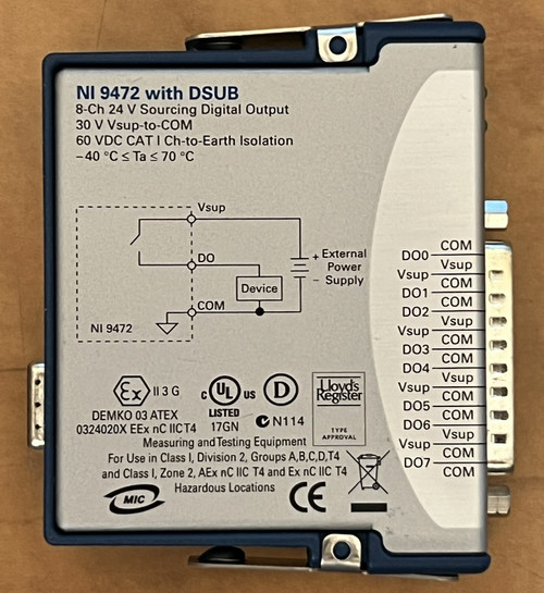 Used National Instruments NI 9472 cDAQ Digital Output Module, D-Sub - Product Image
