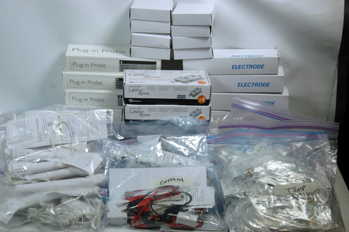 Used HUGE lot LabDisc Data Logger Sensors Probes Power Supplies Accessories Several - Product Image