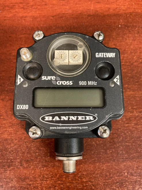 Used Banner SureCross DX80 2.4Ghz Gateway Radio DX80G9M6S4P4M2M2X  - Product Image