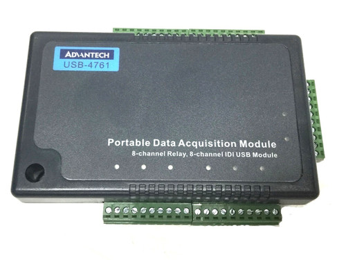 Used Advantech USB-4761 Data Acquisition Module Portable DAQ 8-Channel Relay, Digital - Product Image