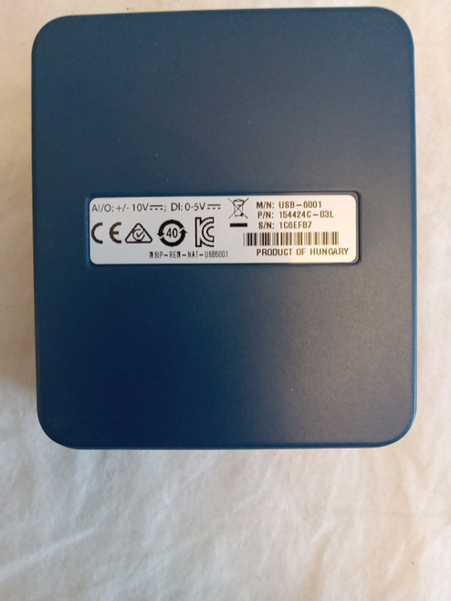Used National Instruments USB-6001 Multifunction IO DAQ Device  Used, Untested USB6001 - Product Image