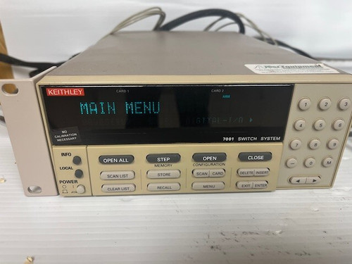 Used KEITHLEY 7001 DATA ACQUISITION SWITCH SYSTEM WITH 2 7059 LOW VOLTAGE SCANNERS - Product Image