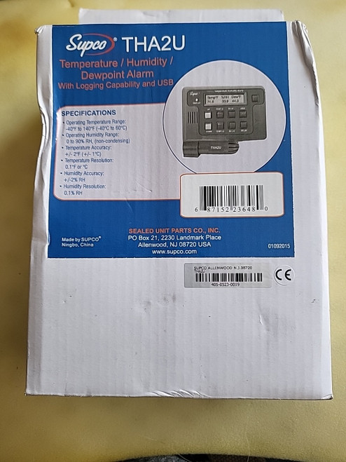 New Supco Tha2u Temperature Humidity Dewpoint USB LOGGING BOX DEN THA2U - Product Image