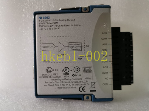 Used NI 9263 1PCS National Instruments NI-9263 cDAQ Analog Output Module It is used  - Product Image