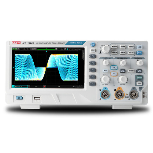 New UNI-T UPO1202CS 200MHz 2Ch Digital Storage Oscilloscope DSO - Product Image