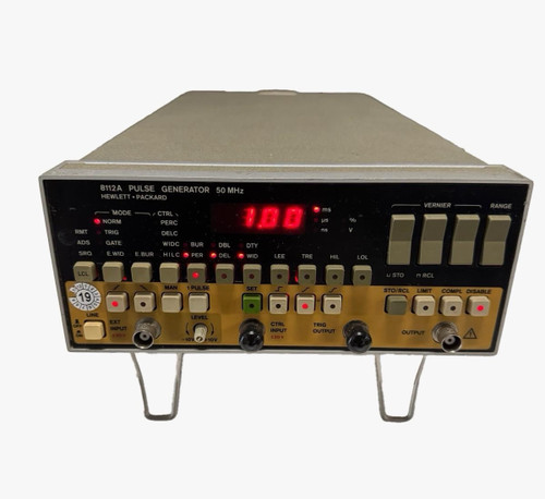 Used Hp HEWLETT -PACKARD 8112A PULSE GENERATOR 50MHz - Product Image