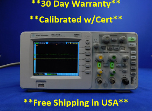 Used Keysight Agilent DSO1072B Oscilloscope, 70 MHz, 2 Analog Channels - Product Image