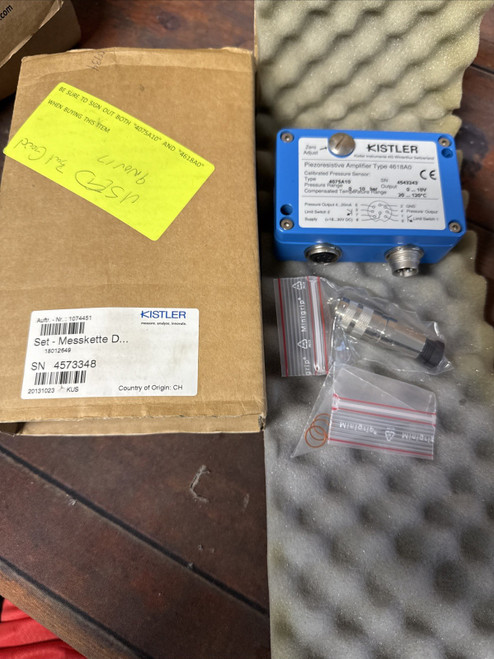 Used Kistler 4618A0 Piezoresistive Pressure Amplifier  Tested Power On  Switzerland - Product Image