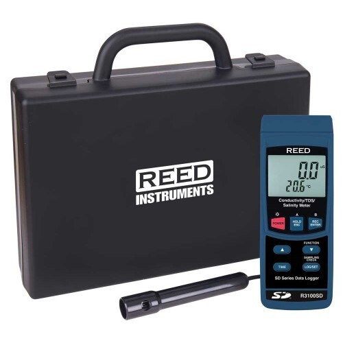 New Reed R3100SD Conductivity Meter w SD Card Slot for Data Logging - Product Image