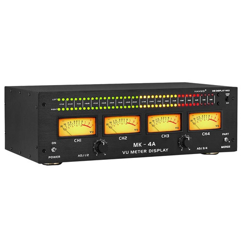 New MK-4A 3U 4 VU Meter Display Audio VU Meter High Performance Level Meter ot25  - Product Image
