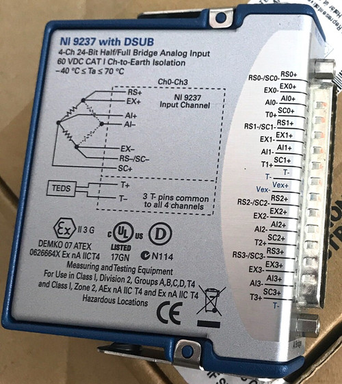 New New NATIONAL INSTRUMENTS NI 9237 Bridge Analog Input Module - Product Image