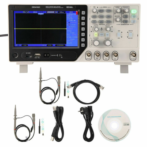 New Hantek DSO4102C 2CHs 100MHz Oscilloscope  ArbitraryFunction Waveform Generator  - Product Image