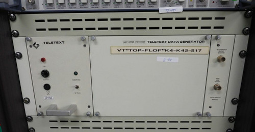 Used TELETEXT V.G. ELECTRONICS LTD. TELETEXT DATA GENERATOR 1014-522-463 211 - Product Image