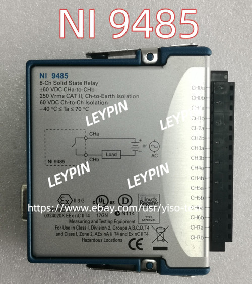 Used National Instruments NI 9485 cDAQ Relay Output Module, 8 Channel SSR  - Product Image