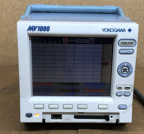 Used YOKOGAWA MV1024-3-4-2-1-1D  MV102434211D Temperature Reader MV1000 Read Descr - Product Image
