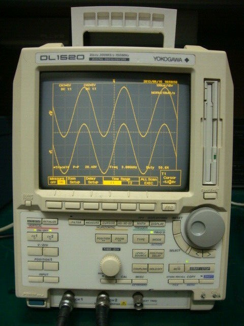 Used Yokogawa DL1520 150MHz 2-Ch, 200MSs Digital Oscilloscope with GPIB Interface - Product Image