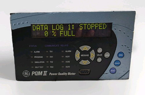Used GE PQM ll-T20-C-A POWER QUALITY METER FOR 90300VDC  70265VAC GE MAKE CANADA - Product Image