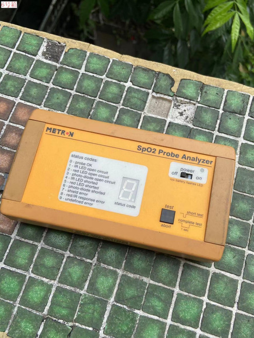Used Metron SpO2 Probe Analyzer WO Probe and Power Supply - Product Image