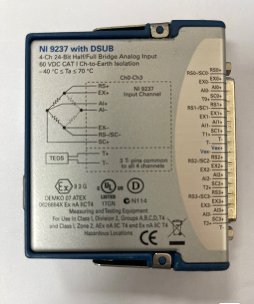 Used USED National Instruments NI 9237 cDAQ Input Module NI-9237 FREE SHIP 100TESTED - Product Image