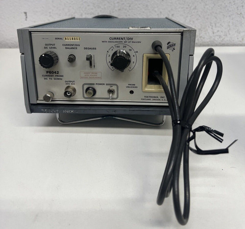 Used Tektronix P6042 Current Probe DC To 50MHz, Powers ON . Tested - Product Image