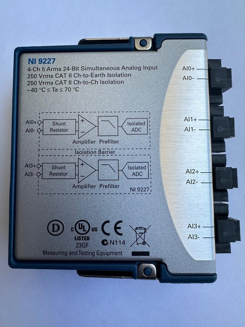 Used National Instruments NI 9227 cDAQ Analog Current Input Module 198919A-01L - Product Image