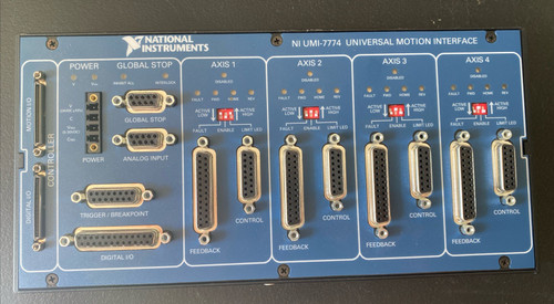 Used NATIONAL INSTRUMENTS NI UMI-7774 UNIVERSAL MOTION INTERFACE 4 AXIS - Product Image