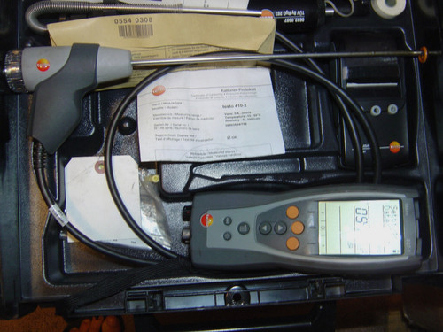 Used Testo 327-1 Flue Gas Analyzer Kit with printer works great filter sensor needed - Product Image