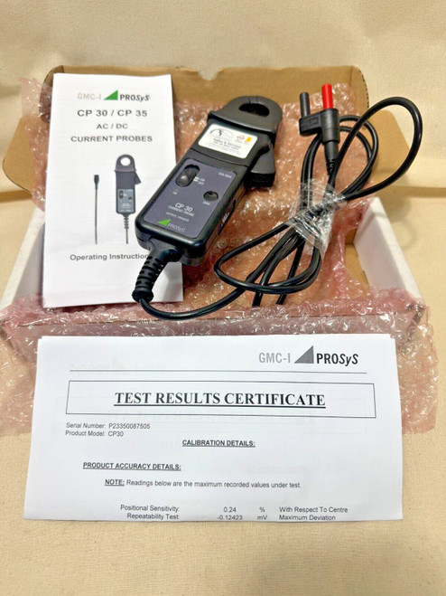 New GMC-I Prosys CP- 30 Current Clamp, 30A DC Max, ACDC Adapter, 30A AC Max CP 30 - Product Image