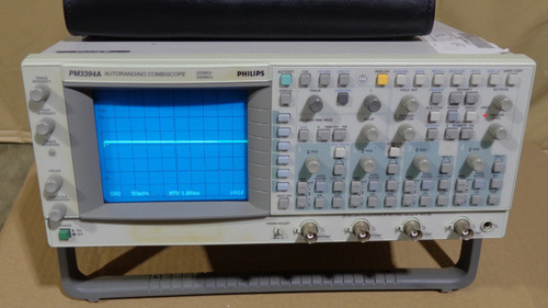 Used Fluke PM3394A Autoranging Combiscope 4 Channel 200MHz 200 MSs Plus Accessories - Product Image