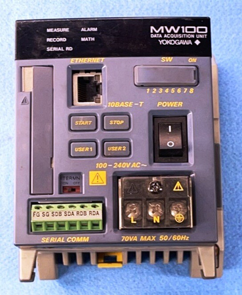 Used YOKOGAWA DATA ACQUISITION UNIT MW100-E-1W SERIES S2 100-240VAC - Product Image