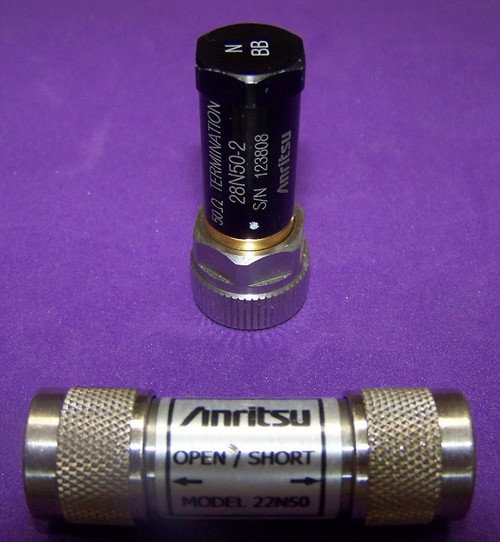 Used Nice Anritsu 28N50-2 18GHz Load  22N50 18GHz openshort tested to Anritsu Spec. 28N50-2 + 22N50 - Product Image