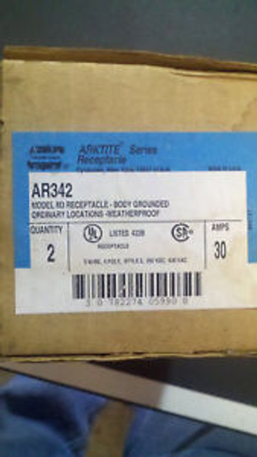 Crouse Hinds Ar-342 30 Amp 3 Wire 4 Pole