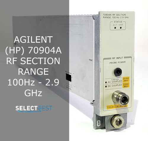 Used AGILENT HP 70904A 100 Hz to 2.9 Ghz SPECTRUM ANALYZER MODULE LOOK REF G - Product Image