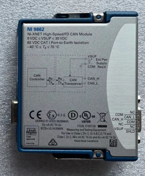 Used National Instruments NI 9862 NI-XNET cDAQ CAN Interface Module  - Product Image