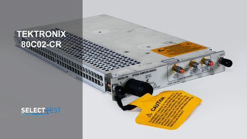 Used TEKTRONIX 80C02-CR HIGH PERF. 30 GHz SAMPLING MODULE WCLOCK RECOVERY REF 163P - Product Image