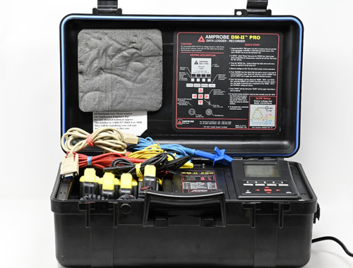 Used AMPROBE DM-II PRO Data Logger  Recorder w 4x DM-CTCE Probes - Product Image