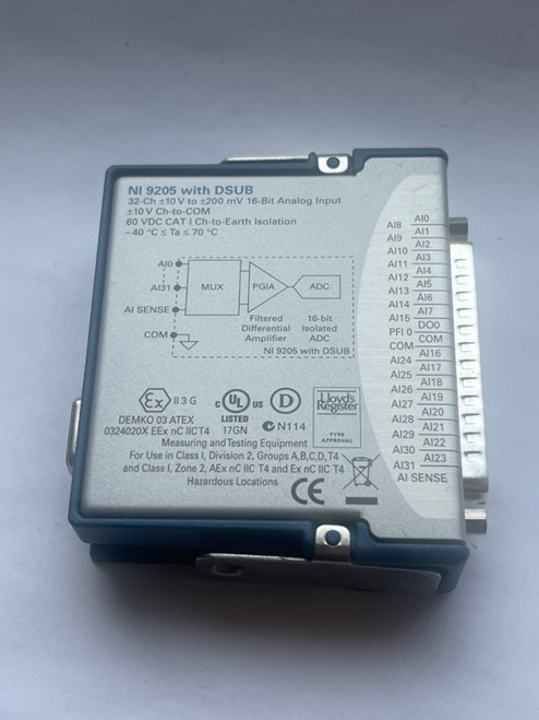 Used New National Instruments NI-9205 With DSUB Analog Input Module, 32 Channels NI-9205 DSUB - Product Image